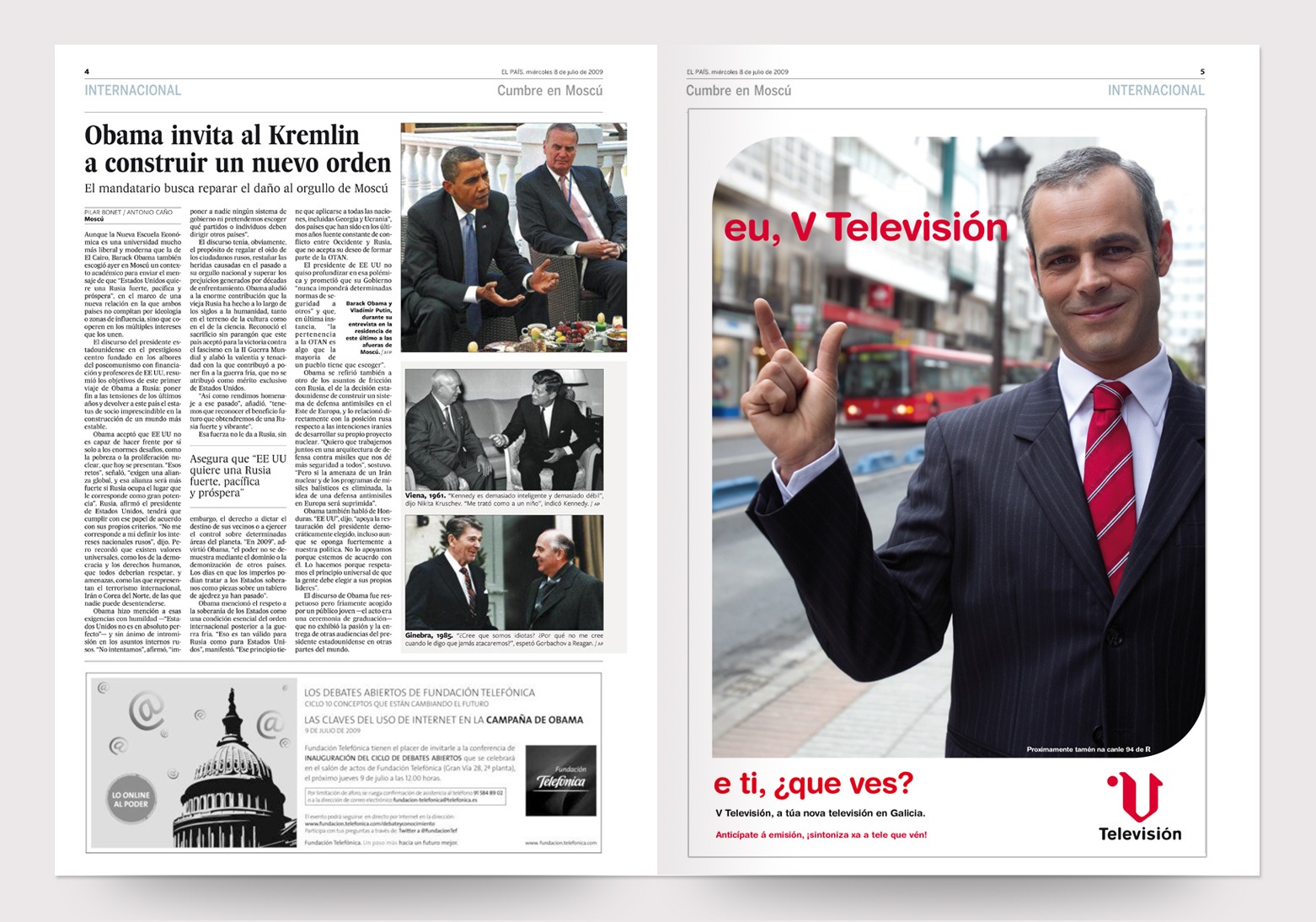 Campaña lanzamiento V Televisión Galicia Comunicación